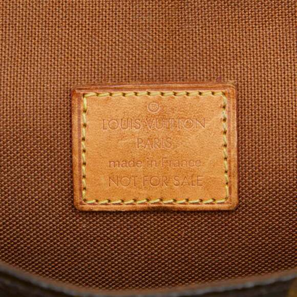 LOUIS VUITTON Authentic Brown Monogram Leather Pochette Hobo Bag - Picture 8 of 9